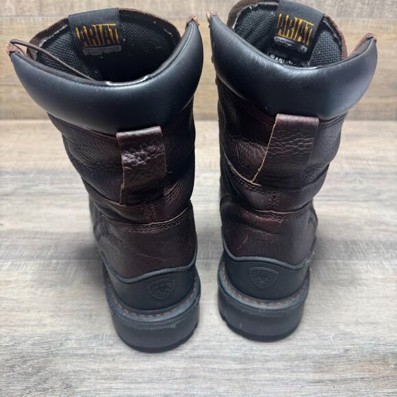 Ariat Hermosa XR 8" Brown Leather Steel Toe Work Boot Men's Size 13 - Picture 3 of 6